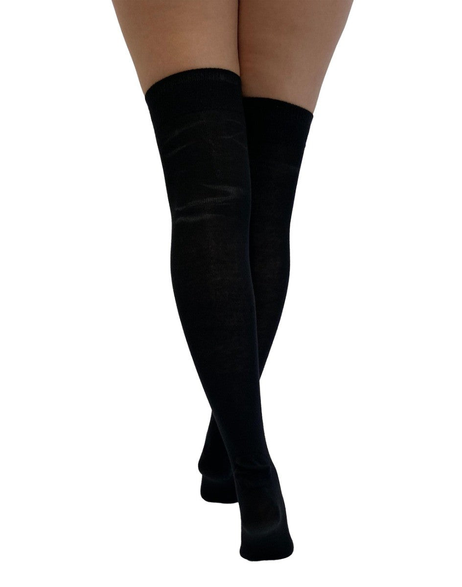 Pamela Mann Over The Knee Socks with Skull and Sword