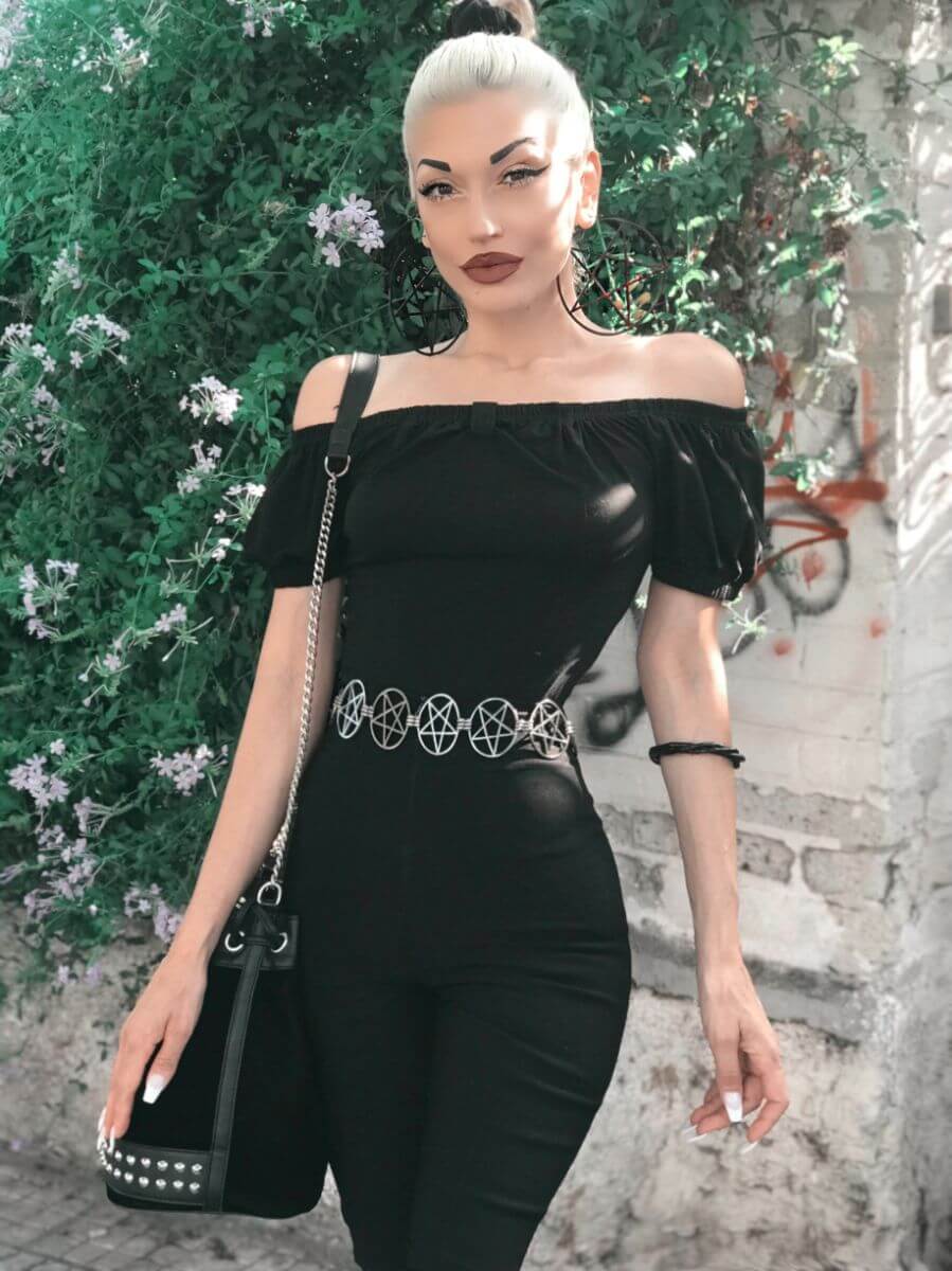 Ro Rox Bella Pinup 1950's Off-Shoulder Top