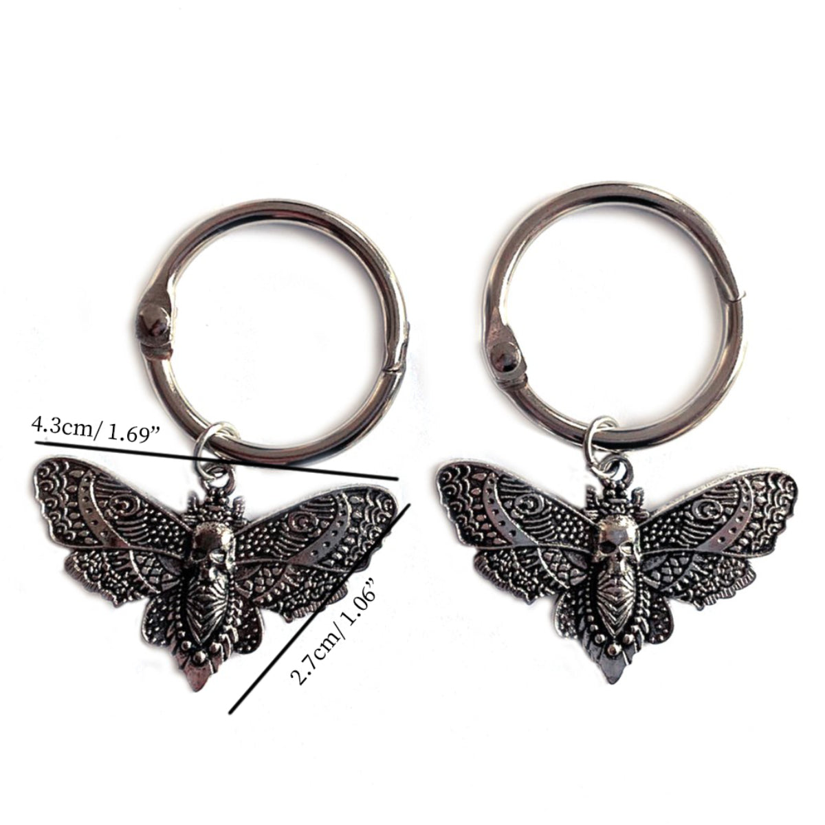 Ro Rox Death Moth Boot Charms Gothic Pendant Accessory