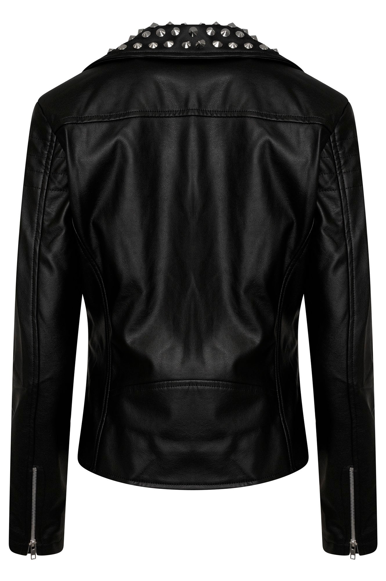 Ro Rox Studded Brando Jacket Faux Leather Punk Goth Biker Jacket