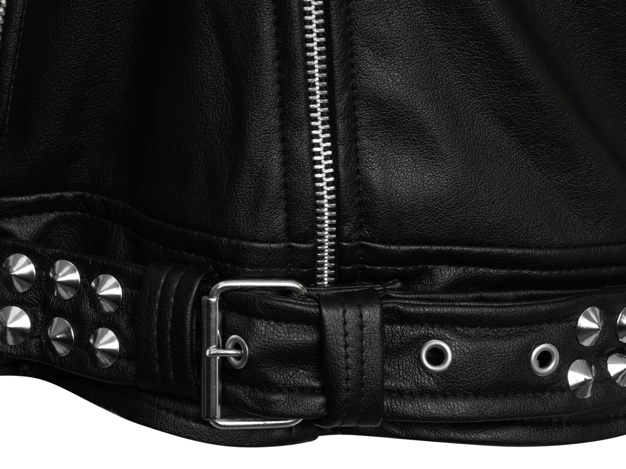 Ro Rox Studded Brando Jacket Faux Leather Punk Goth Biker Jacket