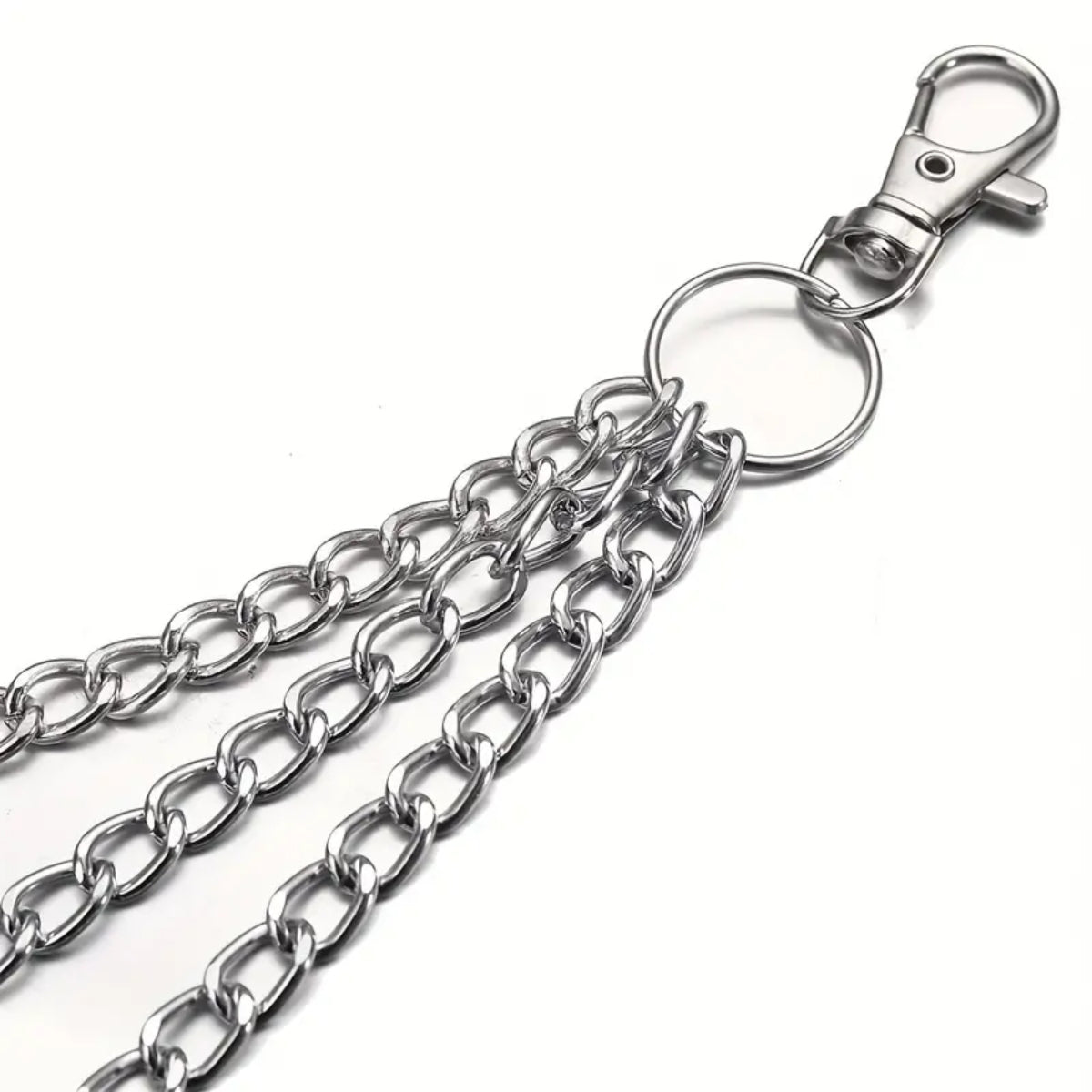 Lunar Belt Chain Moon Pendant Gothic Wicca Triple Keychain Unisex