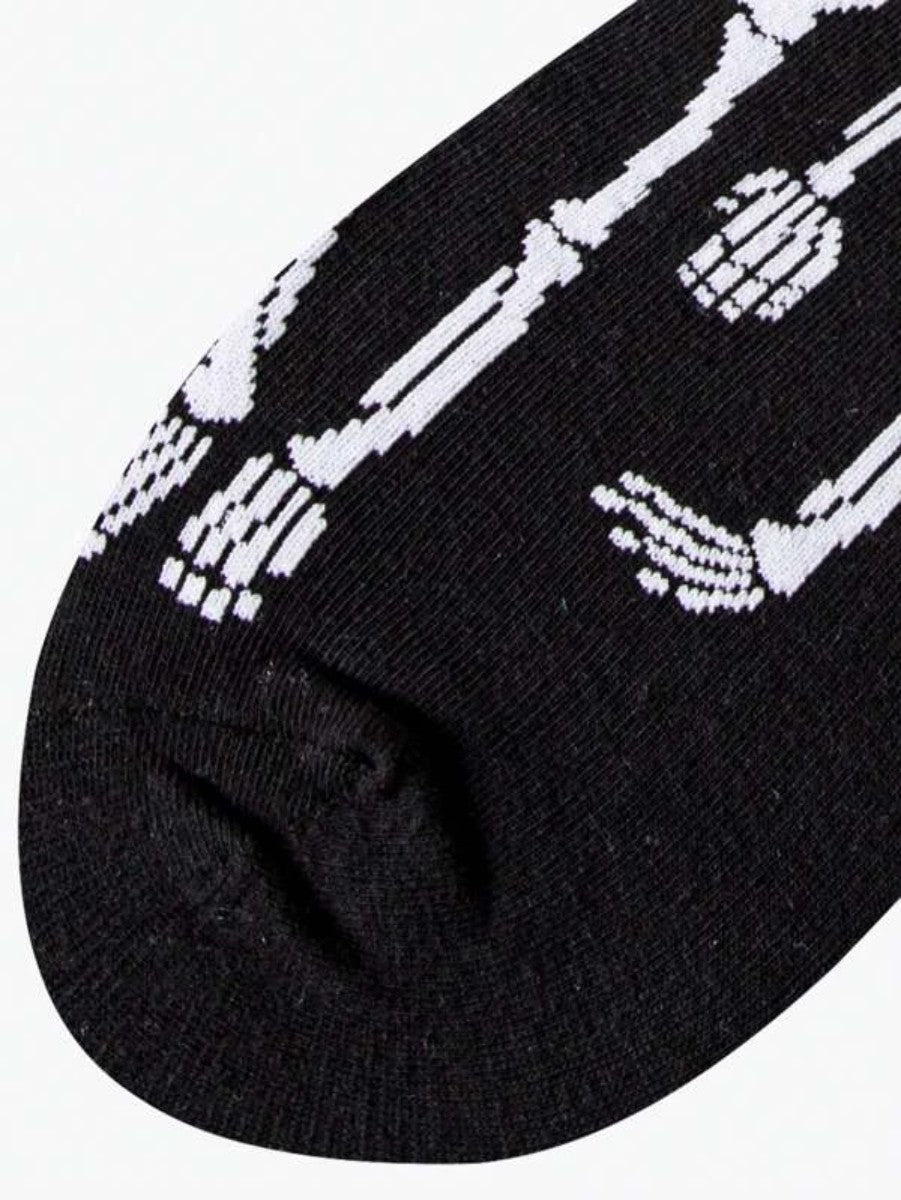 Ro Rox Skeleton Halloween Gothic Crew Ankle Socks