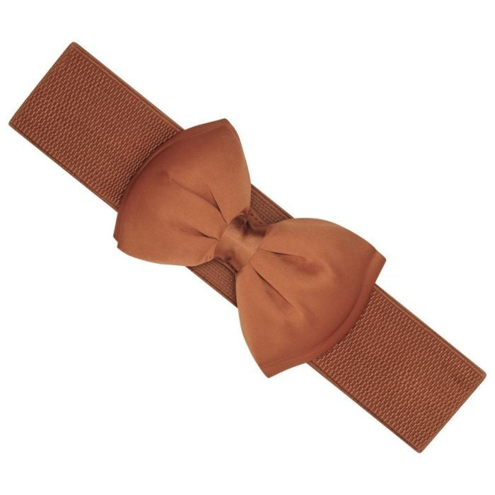 Ro Rox Vera Pin Up Vintage Satin Bow Belt