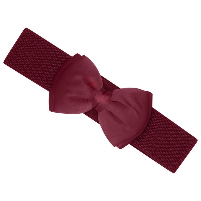 Ro Rox Vera Pin Up Vintage Satin Bow Belt