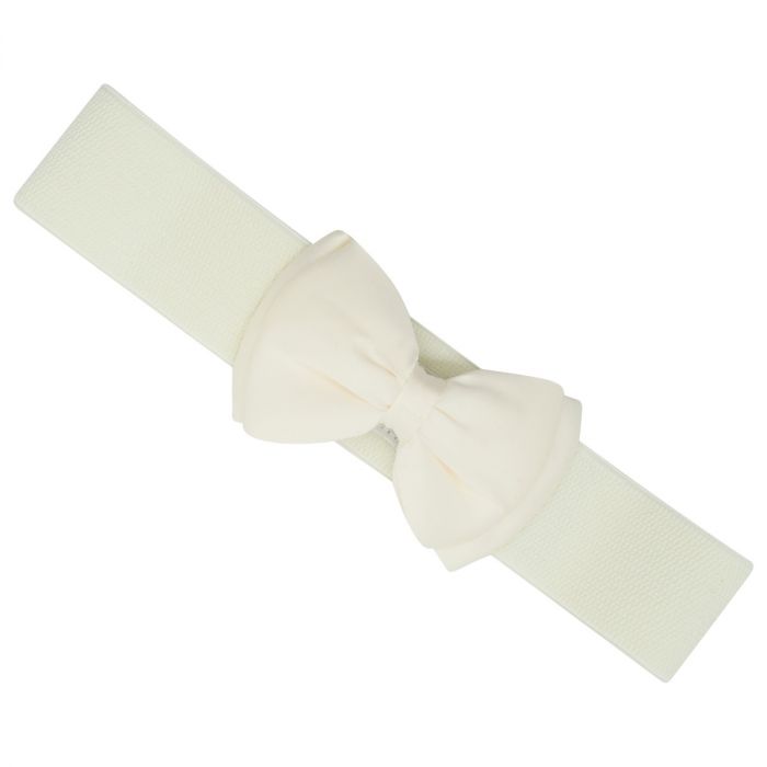 Ro Rox Vera Pin Up Vintage Satin Bow Belt