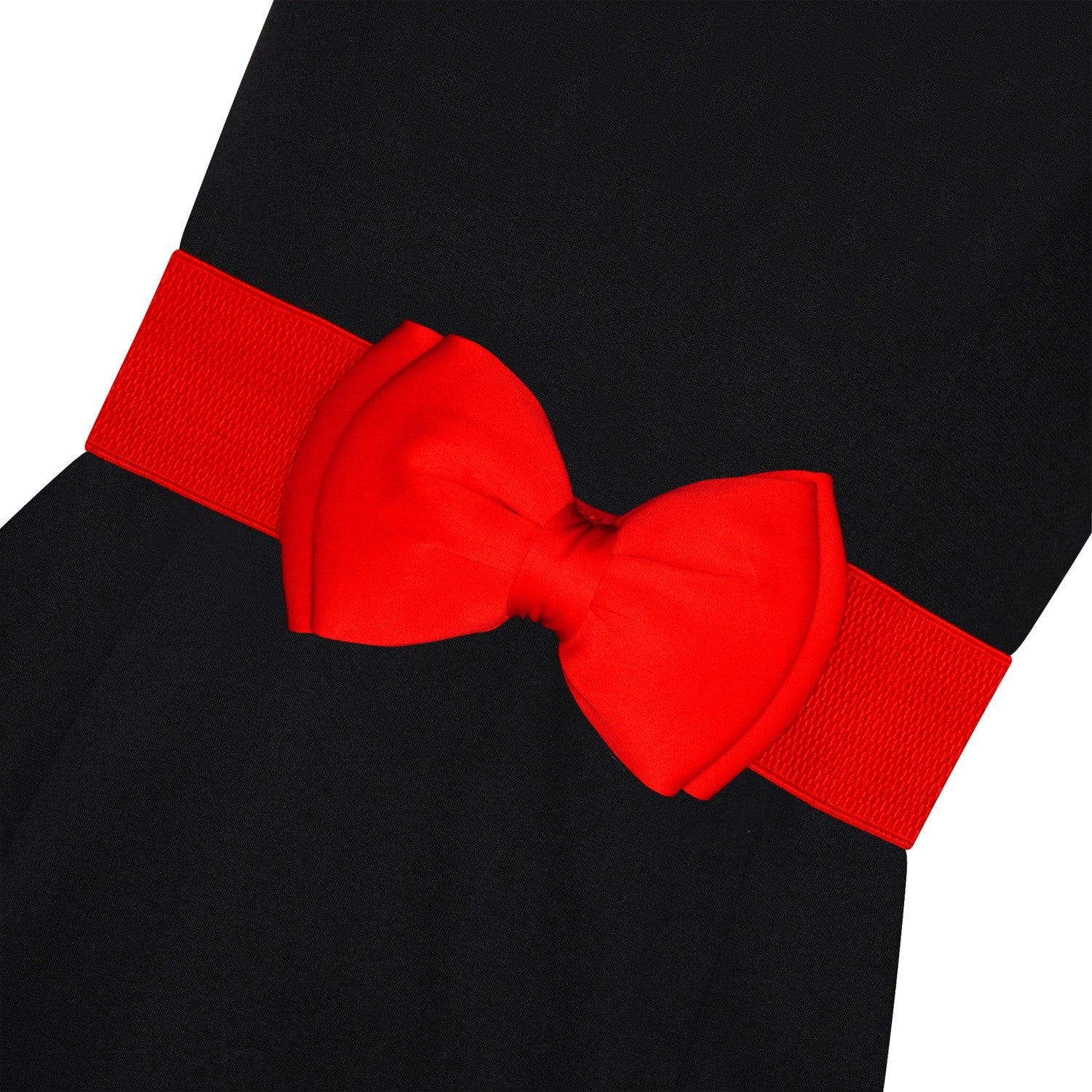 Ro Rox Vera Pin Up Vintage Satin Bow Belt