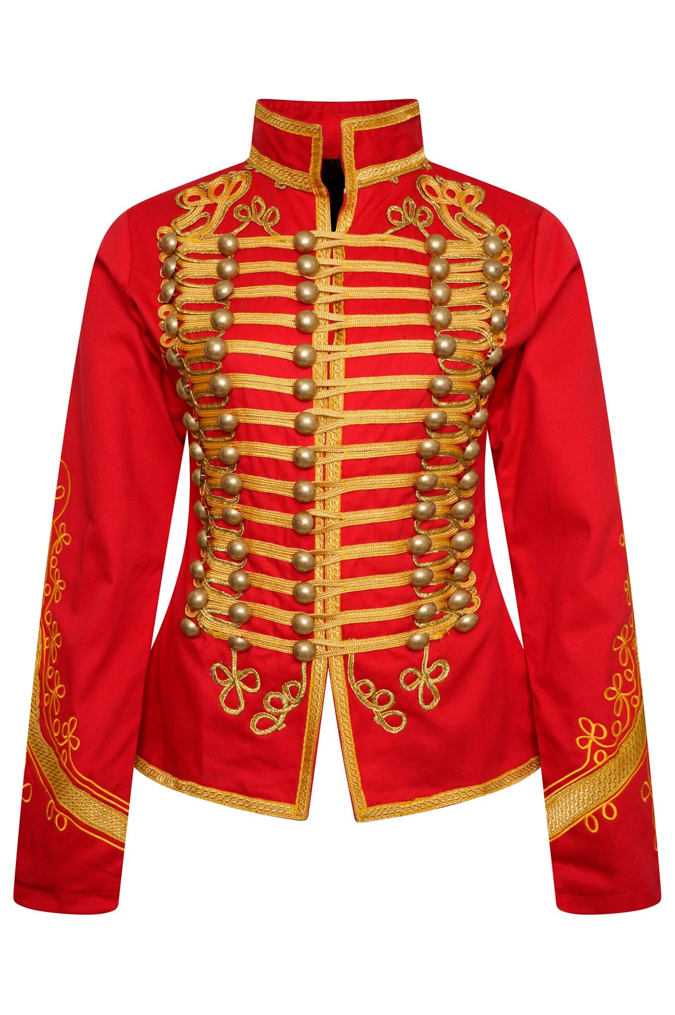 Ro Rox Women's Adam Luxe Military Drummer Black Parade Jacket