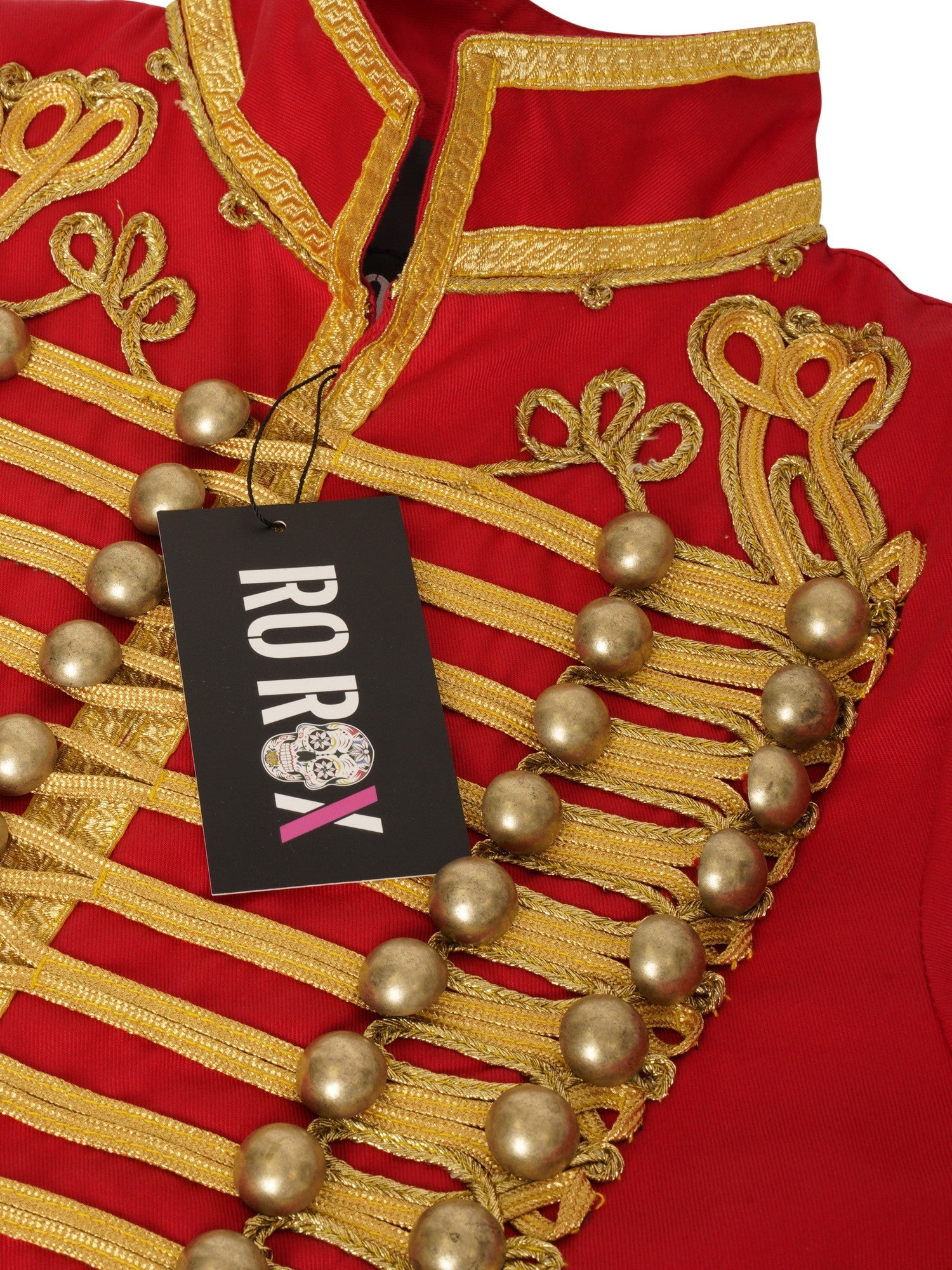 Ro Rox Women's Adam Luxe Military Drummer Black Parade Jacket