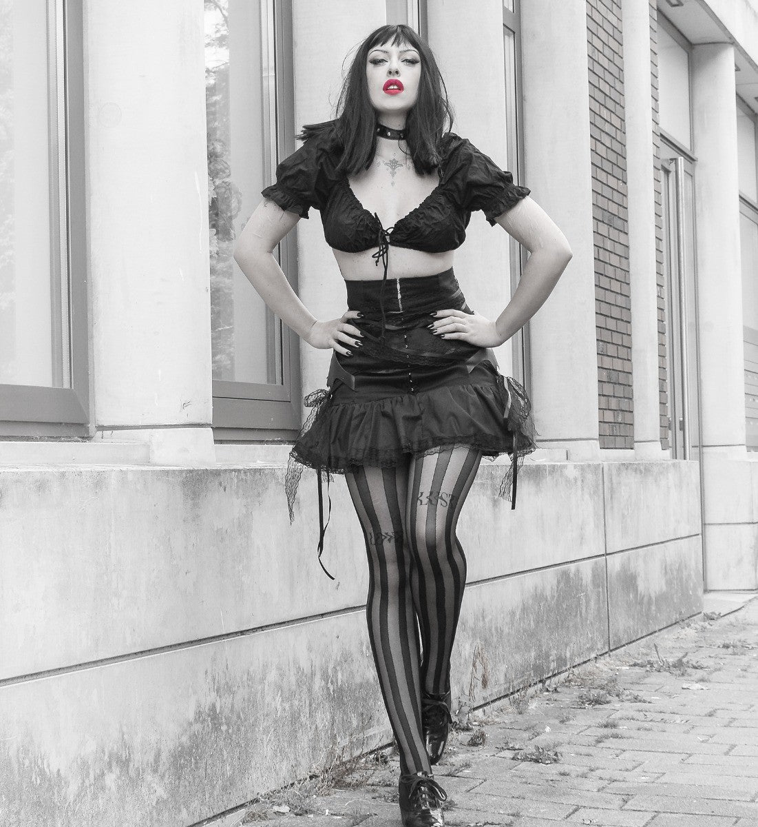 Pamela Mann Solid Sheer Stripe Tights