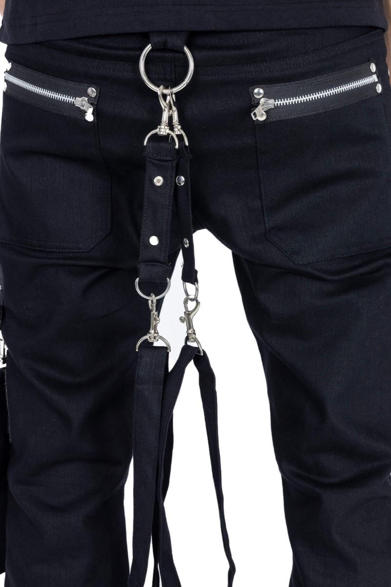 Vixxsin Kanoa Gothic Trousers Punk Harness Strap Men's Pants