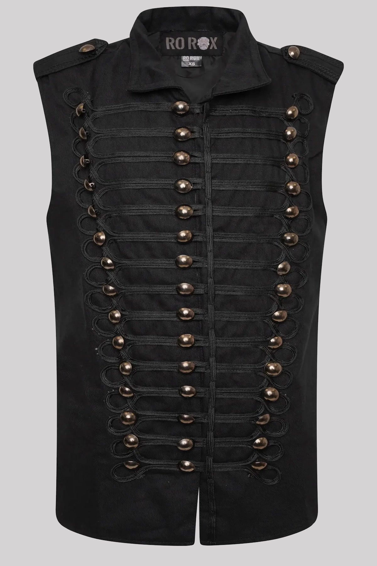 Sleeveless military jacket discount