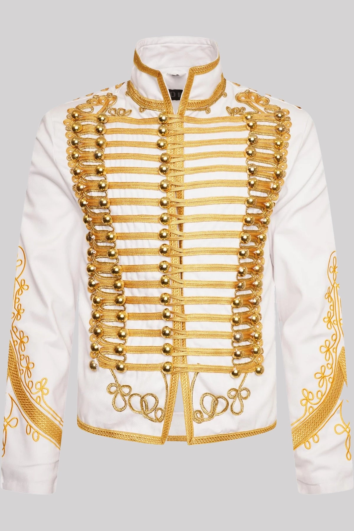 Mens white military jacket 2025