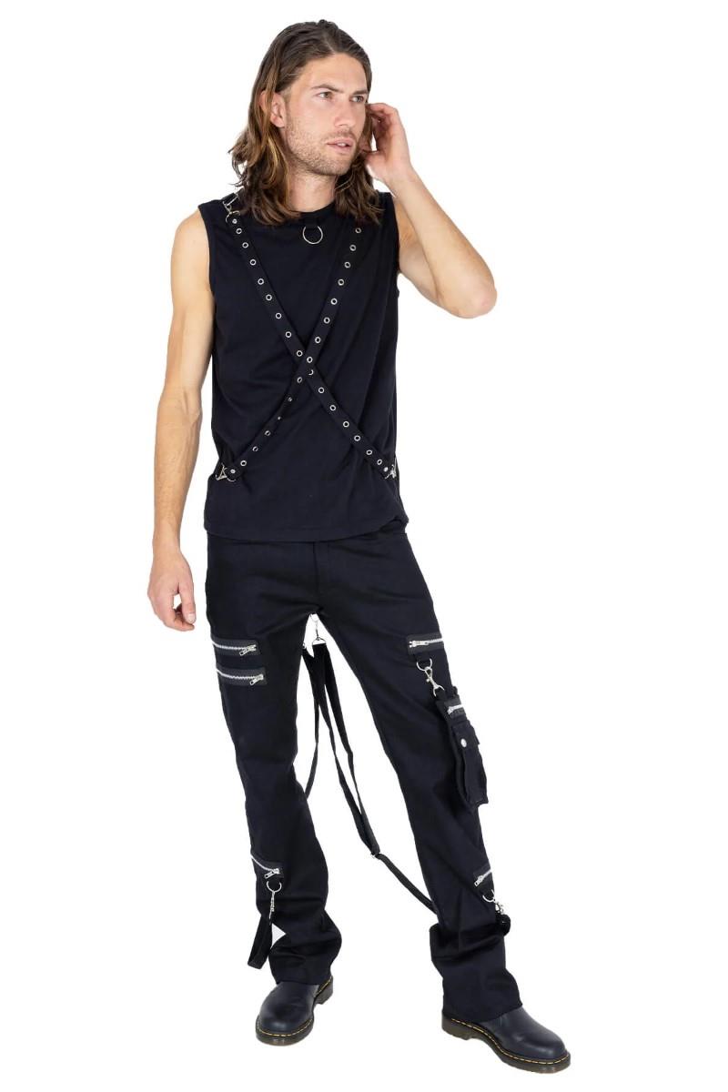 Vixxsin Kanoa Gothic Trousers Punk Harness Strap Men's Pants