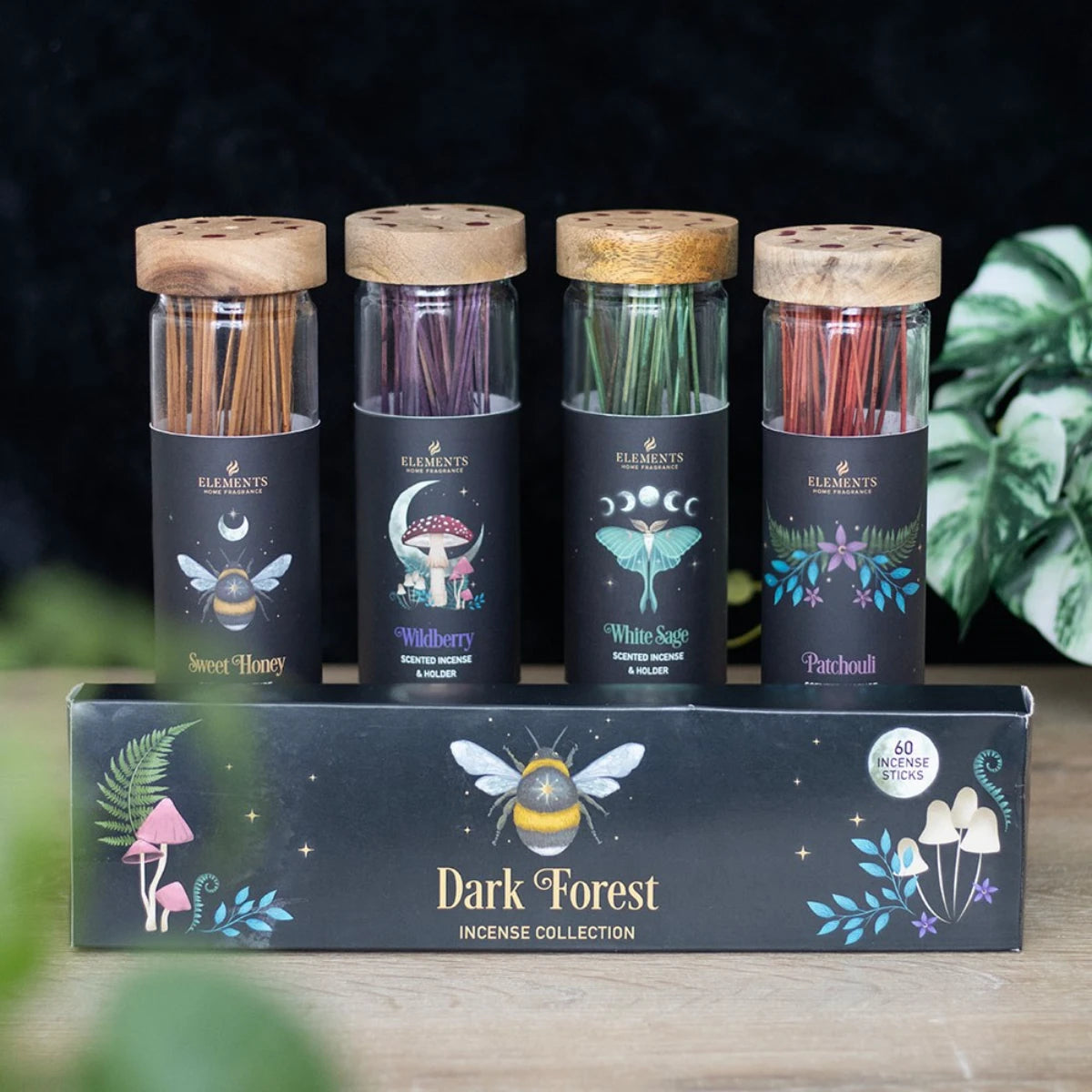 Dark Forest Sweet Honey Incense Sticks with Holder – Calming