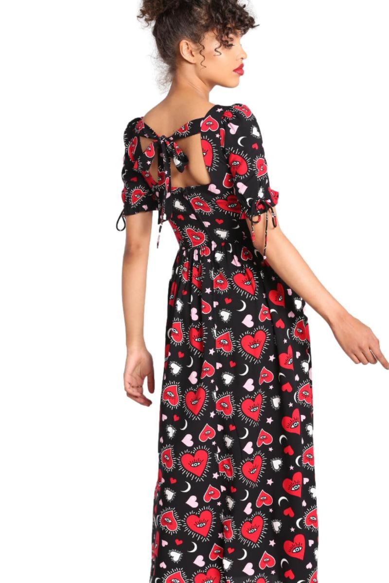 Hell Bunny Kate Heart Maxi Dress