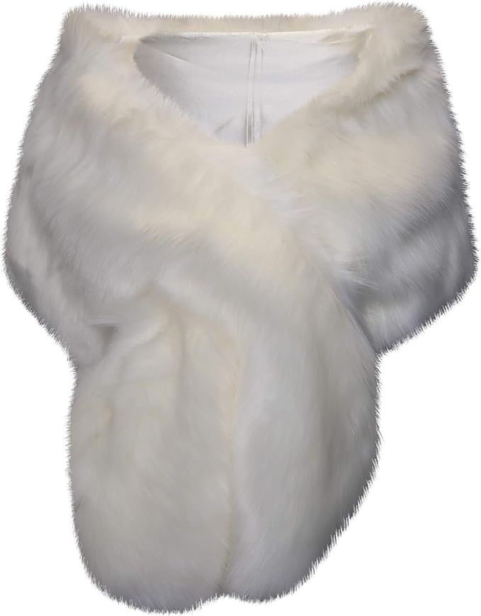 Faux Fur outlet Wrap Style Jacket / Shawl. L/XL.