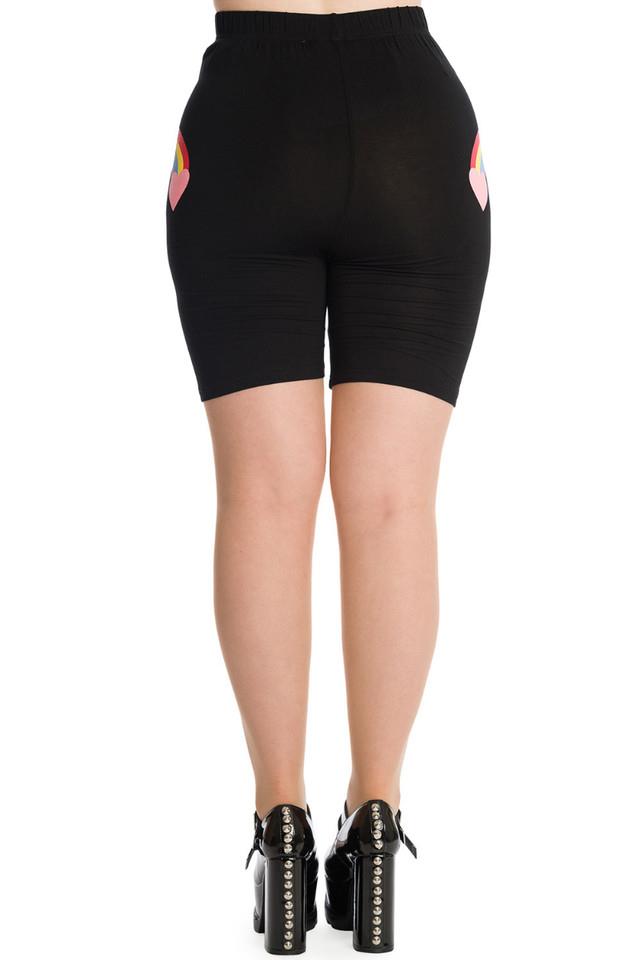 Banned Helena Gothic Vintage Stretch Rainbow Shorts