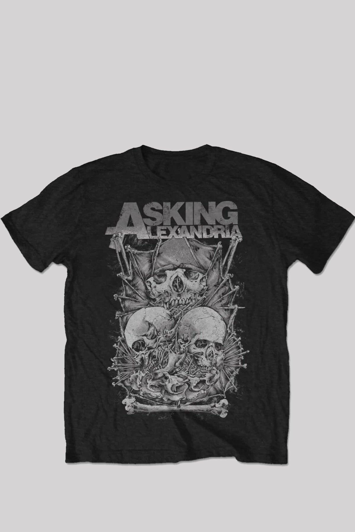 Asking Alexandria Unisex Skull Stack T-Shirt