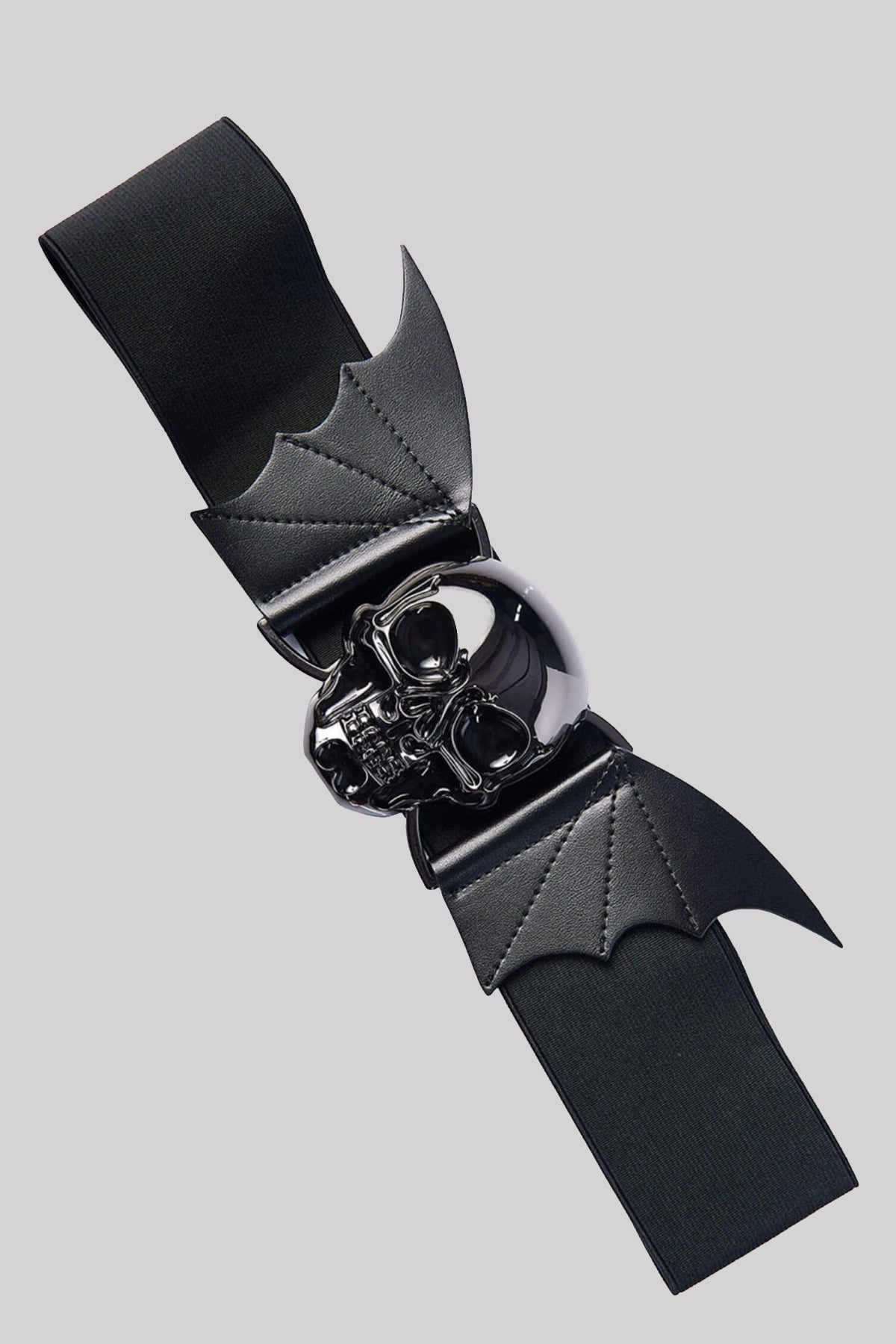 Banned Storm Skull Faux Leather Gothic Belt
