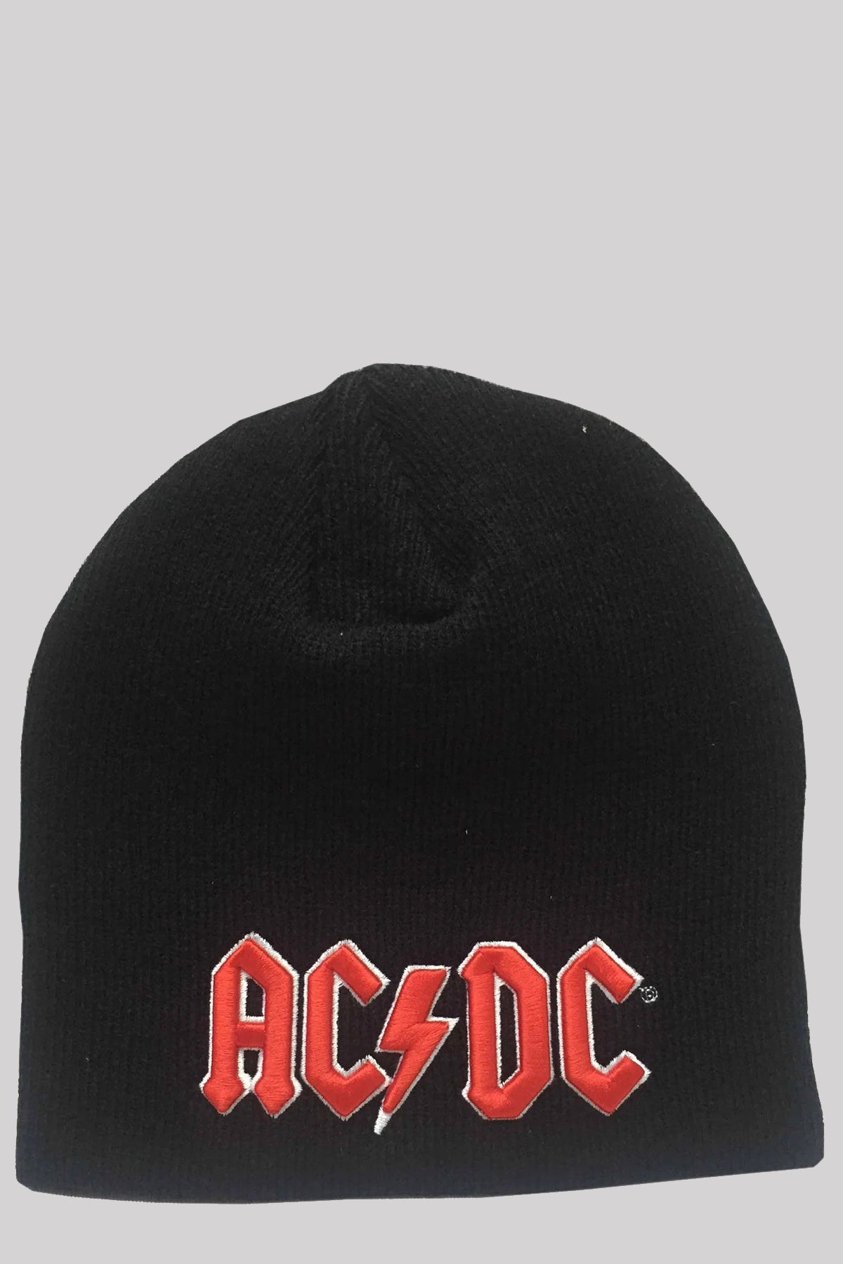 AC/DC Unisex Beanie Hat: Red 3D Logo Official Band Merch