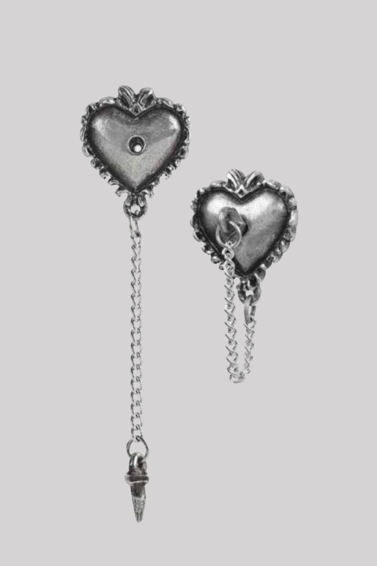 Alchemy England Witches Heart Gothic Earrings Jewellery