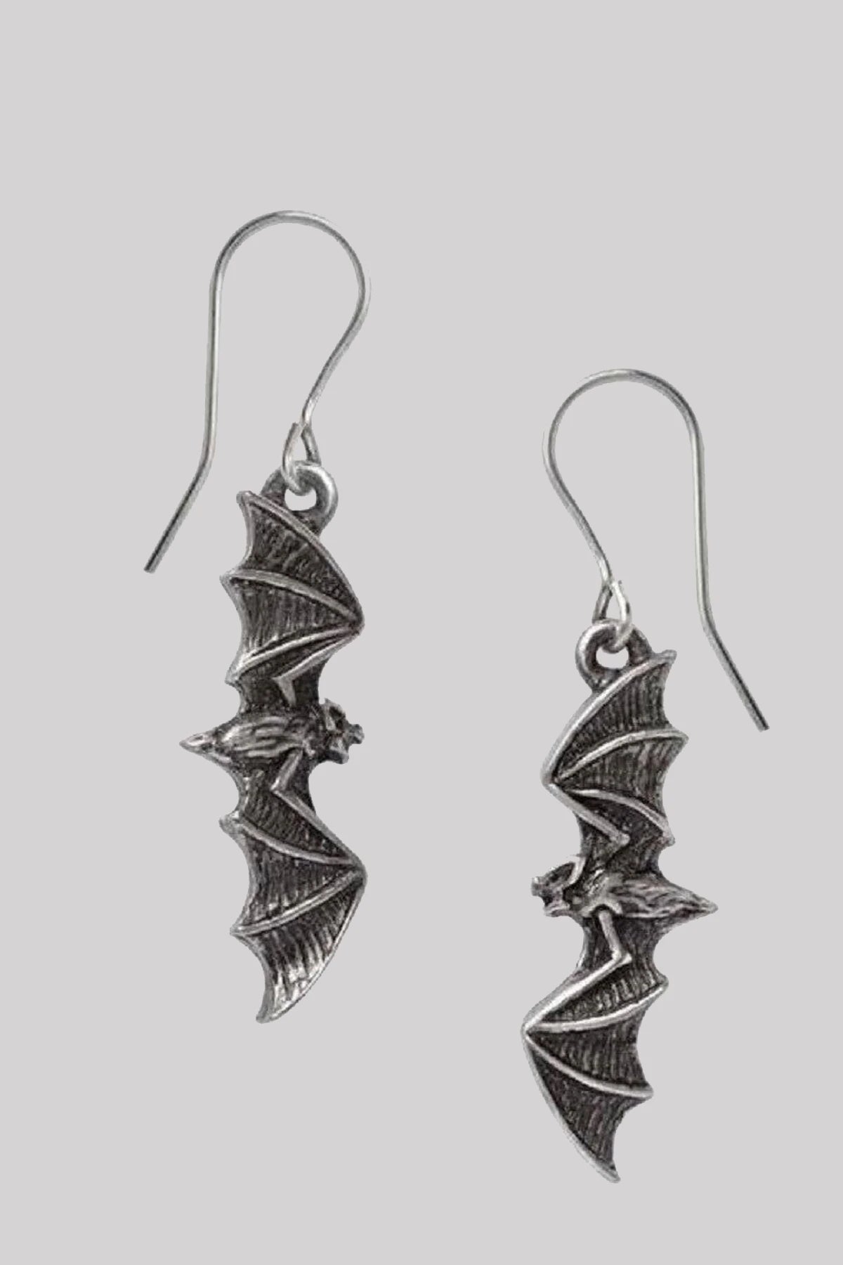 Alchemy England Nightflight Bat Gothic Dangle Earrings