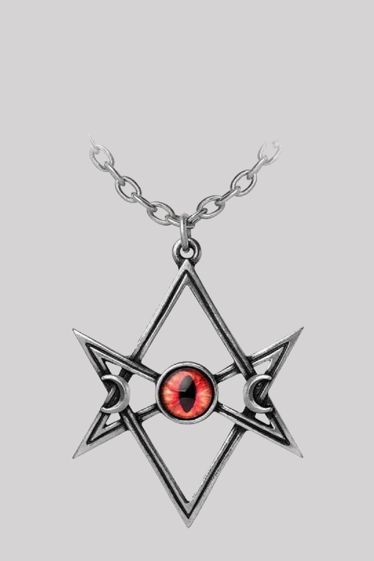 Alchemy England Unicursal Hex Gothic Devil Eye Necklace
