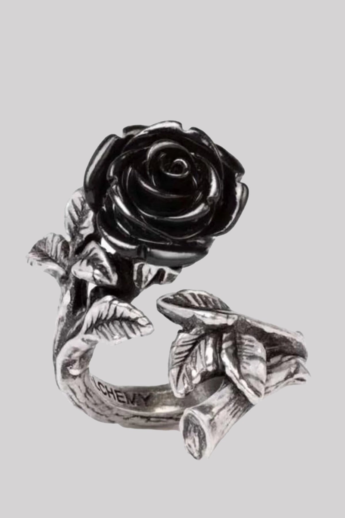 Alchemy England Wild Black Rose Ring