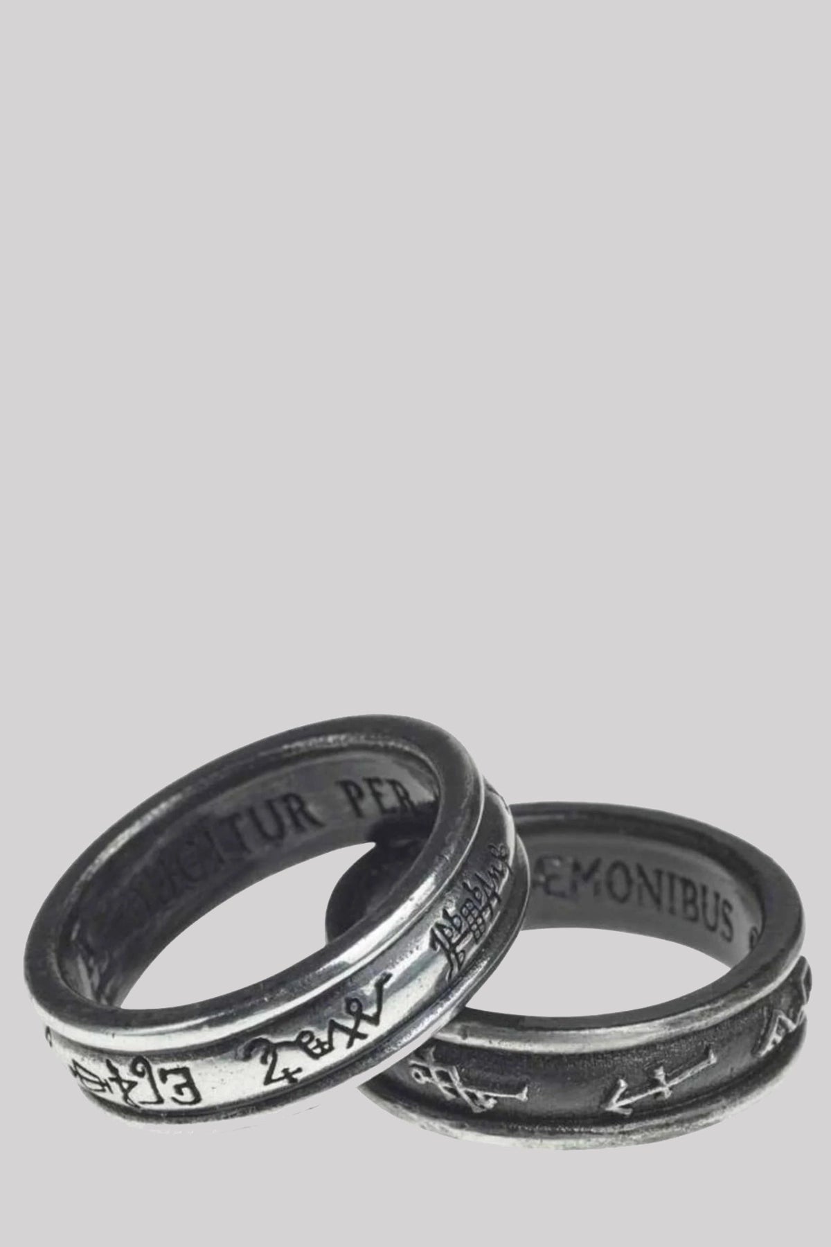 Black demon wedding ring discount
