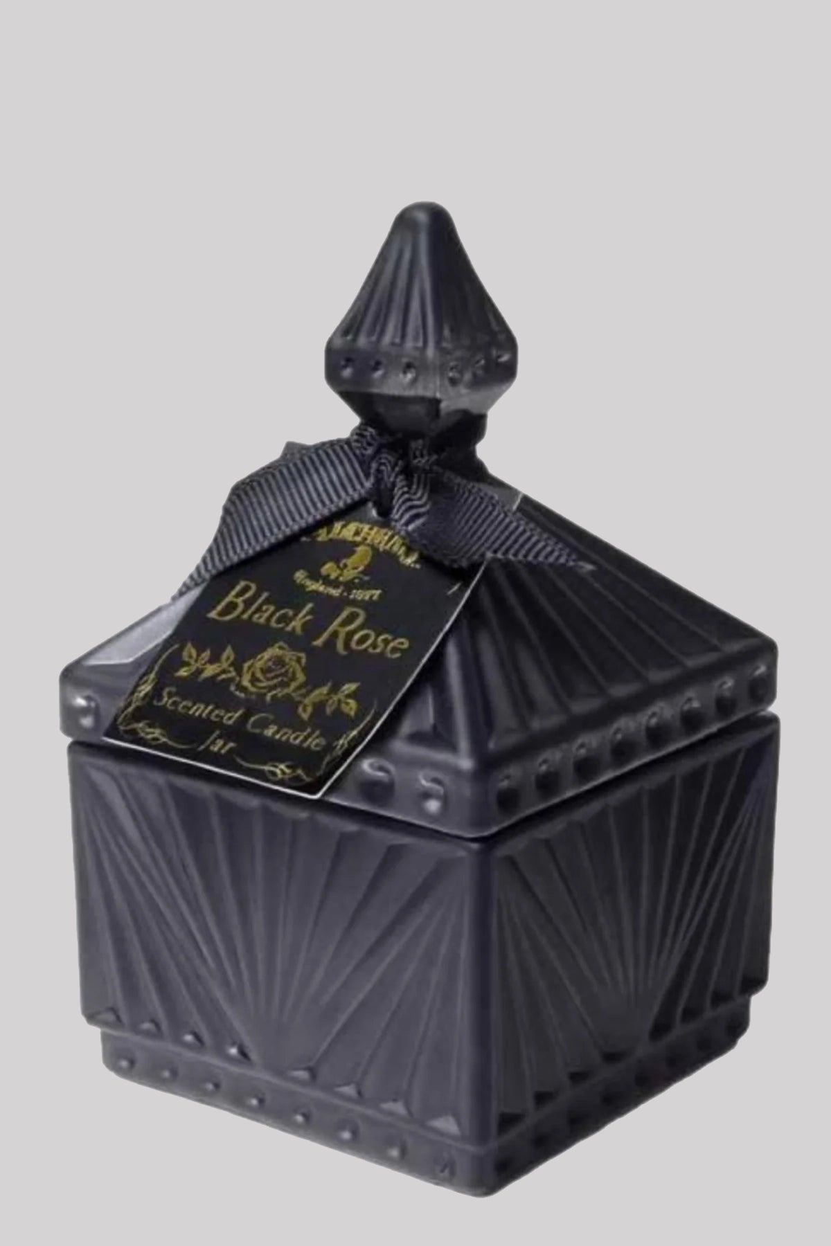 Alchemy England Vintage Scented Black Rose Sqaure Candle Jar
