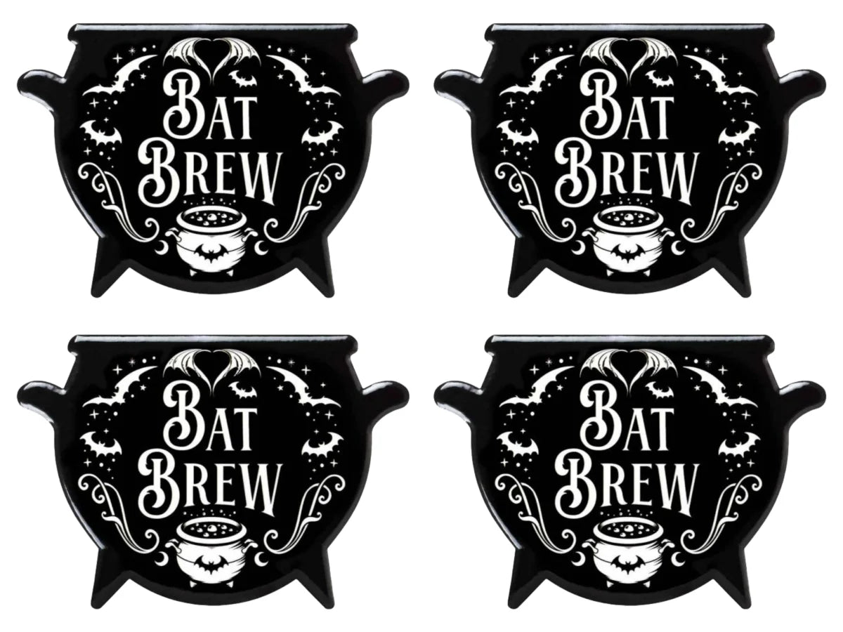 Alchemy England Bat Brew Ceramic Cork Coaster