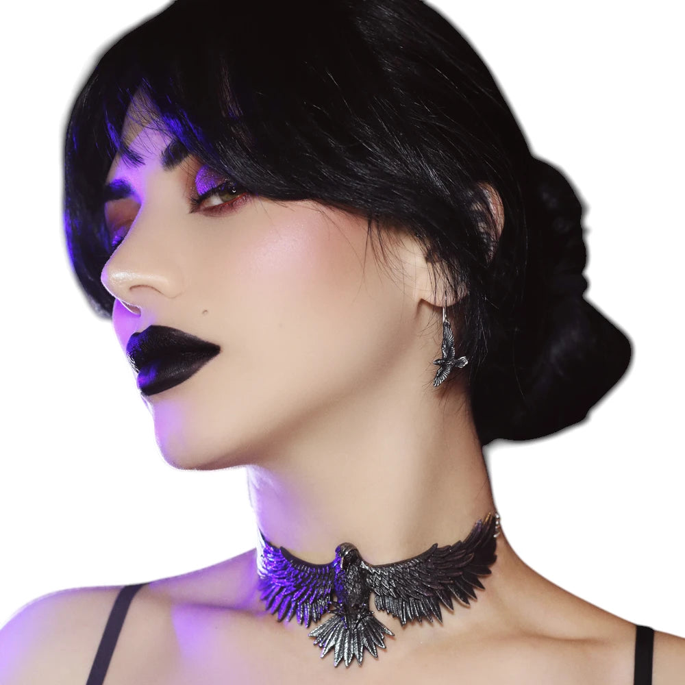 Alchemy England Black Raven Earrings (Pair)