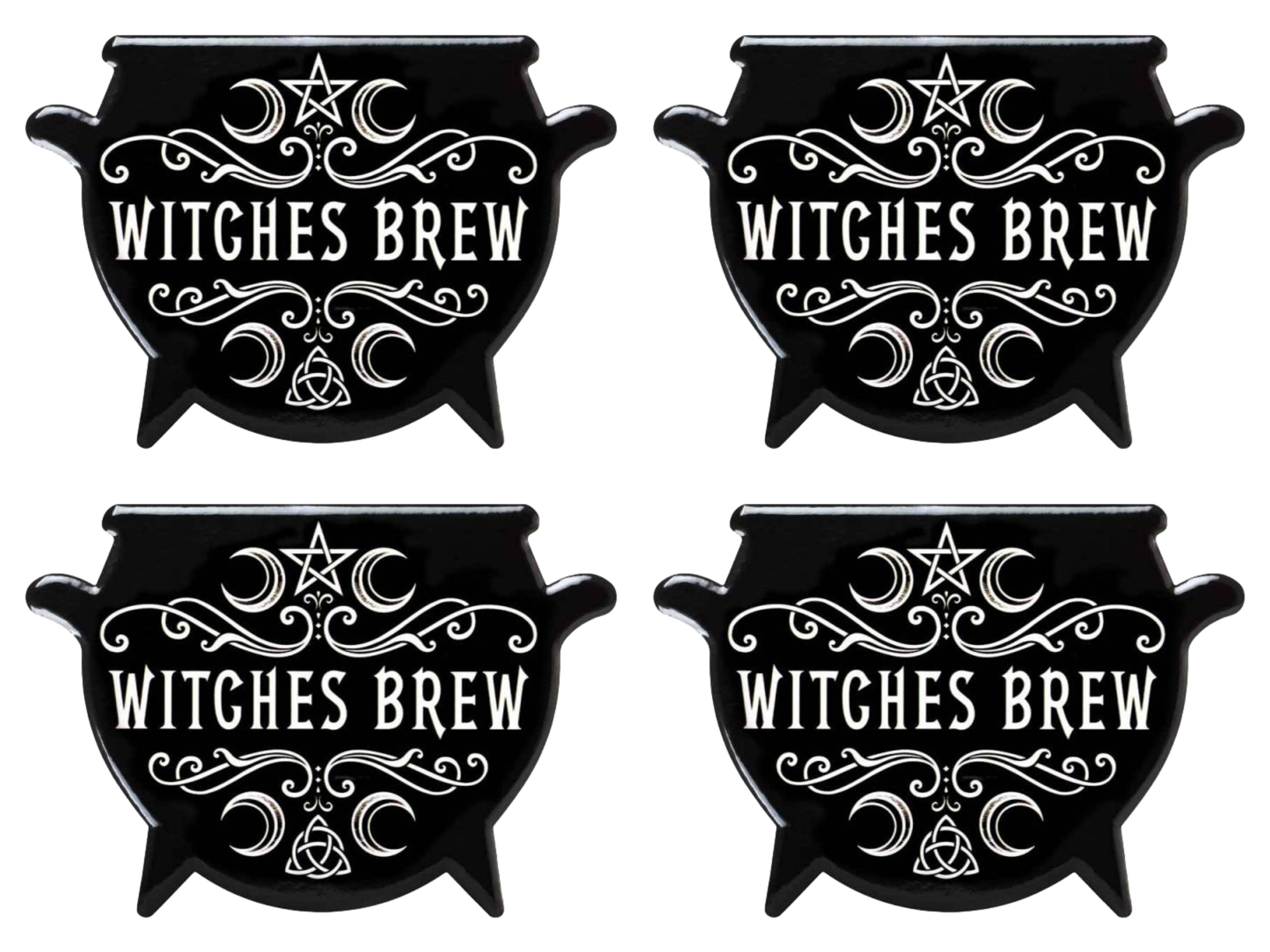 Alchemy England Witches Brew Ceramic Cork Coaster