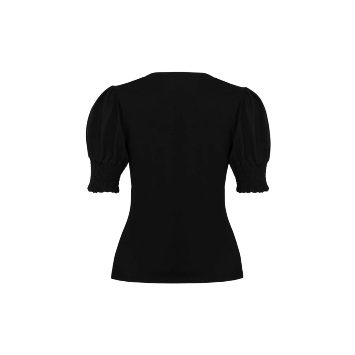 Hell Bunny Aria Top Black Gothic Wrap Cotton Stretch Blouse