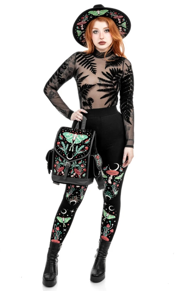 Restyle Autumnal Equinox Leggings - Gothic Mushroom Pants