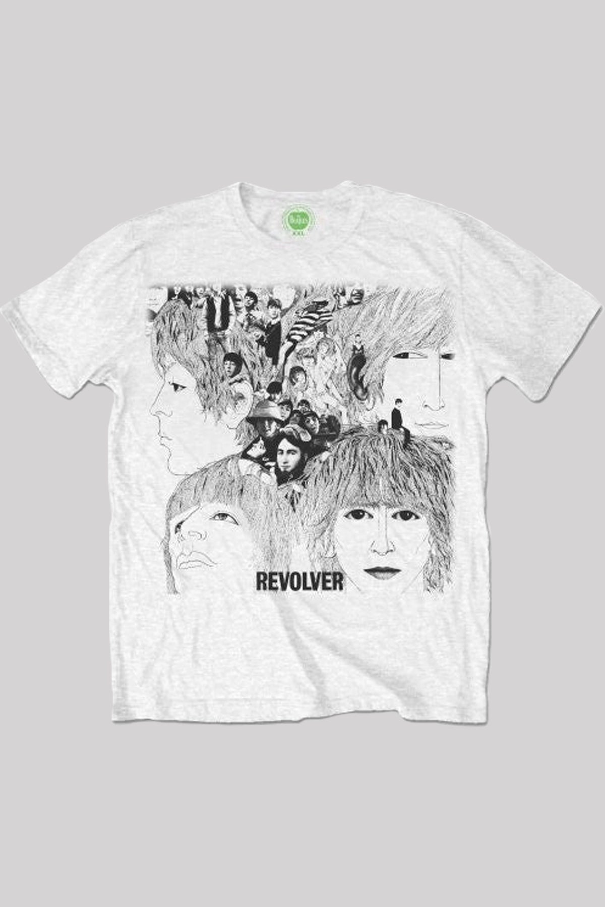 Beatles Revolver Album Cover Unisex White T-Shirt