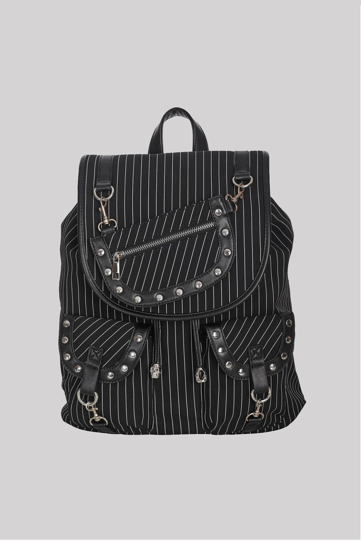 Banned Yamy Pinstripe Punk Goth Backpack | Ro Rox