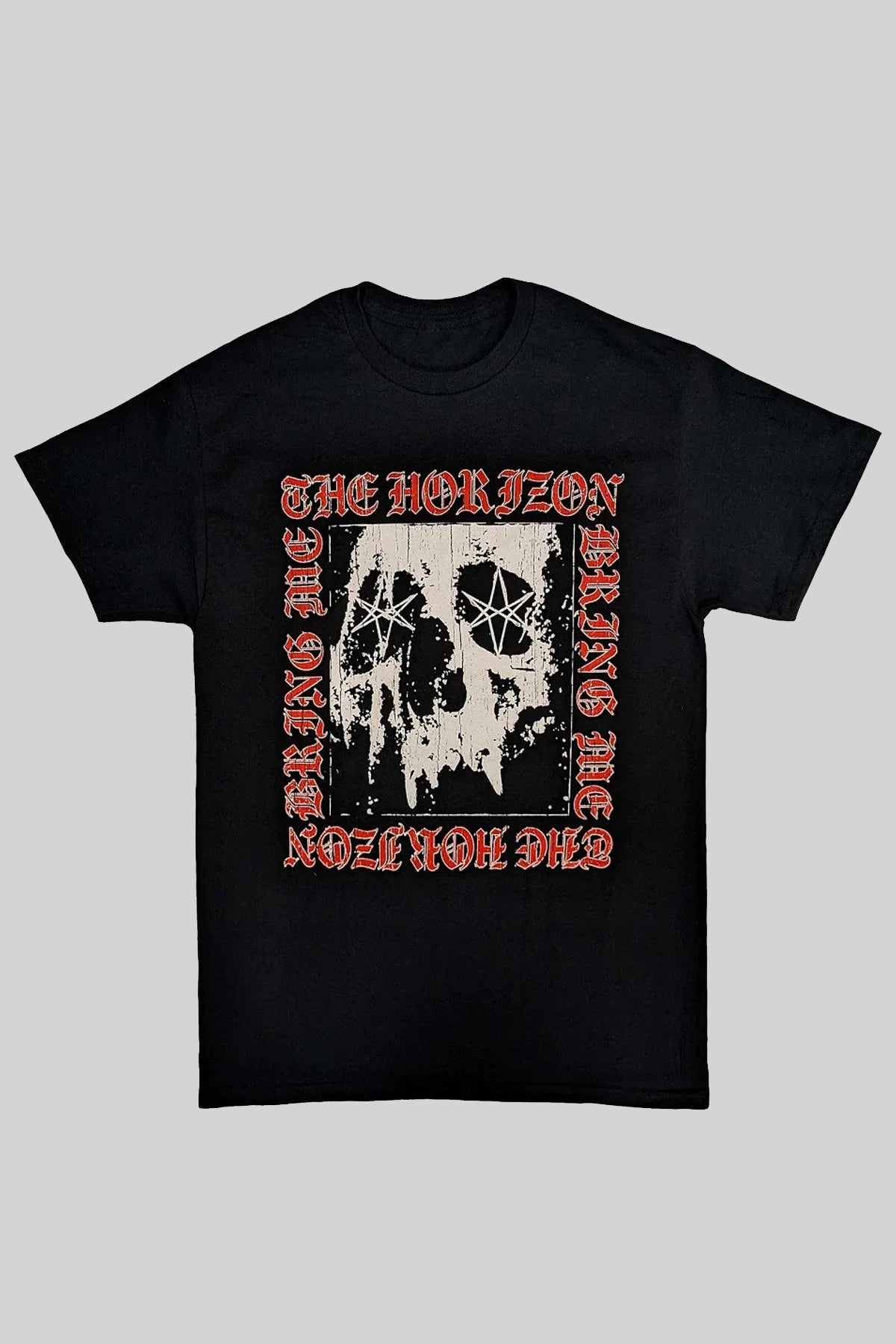 Bring Me The Horizon Unisex T-Shirt: Metal Logo Skull