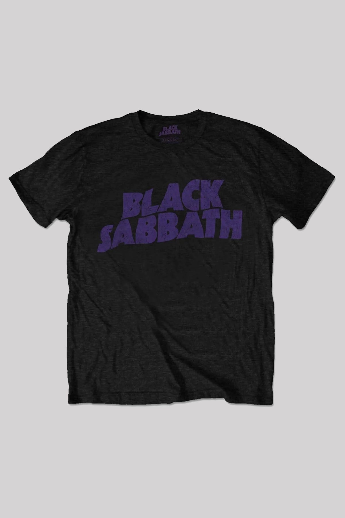 Black Sabbath Unisex T-Shirt: Wavy Logo Vintage