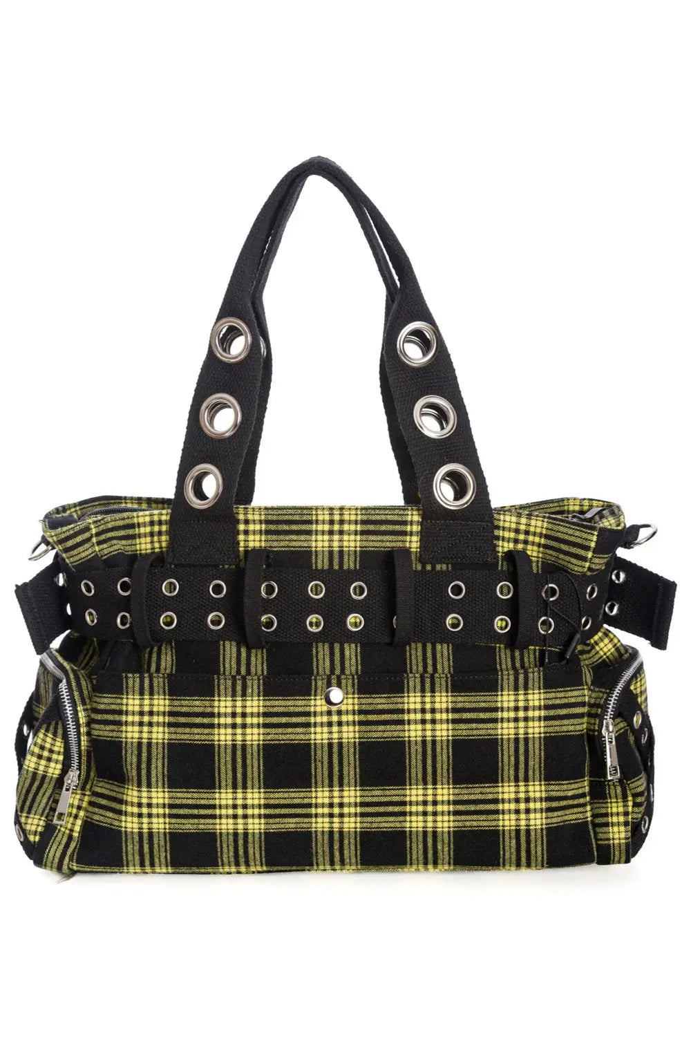 Banned Camdyn Tartan Grunge Punk Shoulder Bag