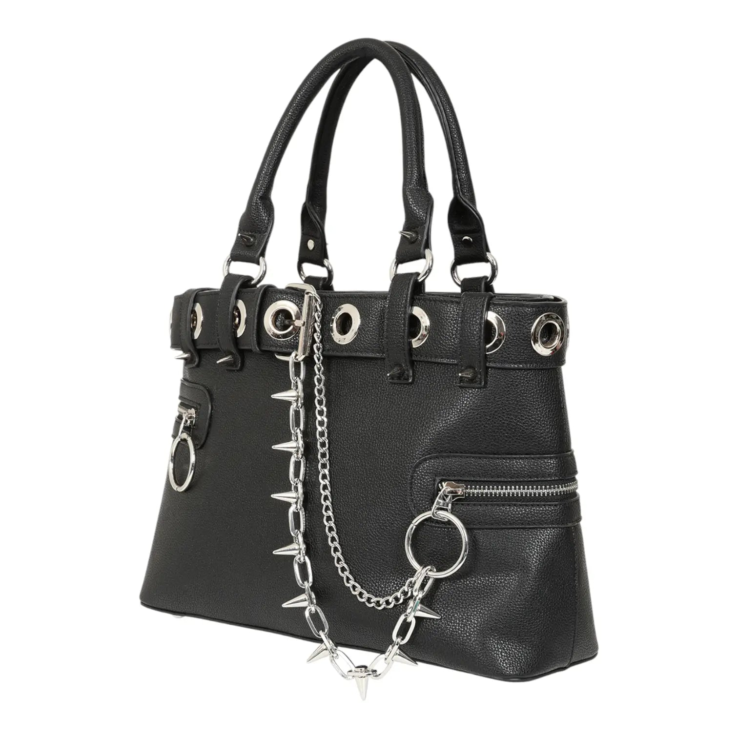 Banned Chain Reaction Bag Gothic Buckle Chain O-rings Handbag