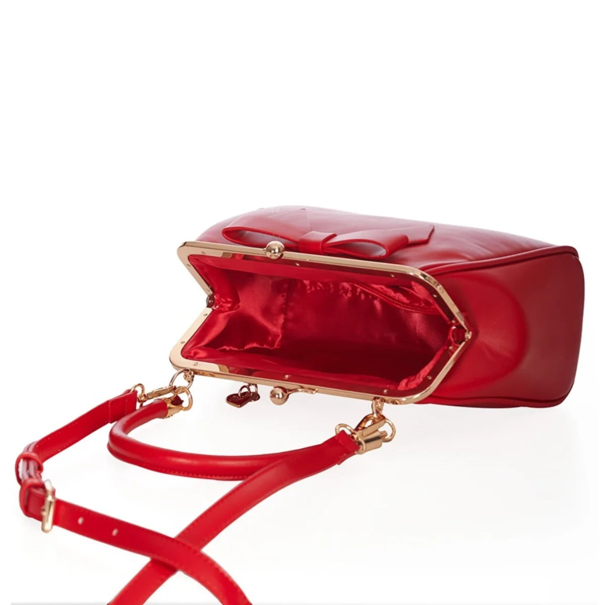 Banned Daydream 1950'S Retro Faux Leather Bow Bag