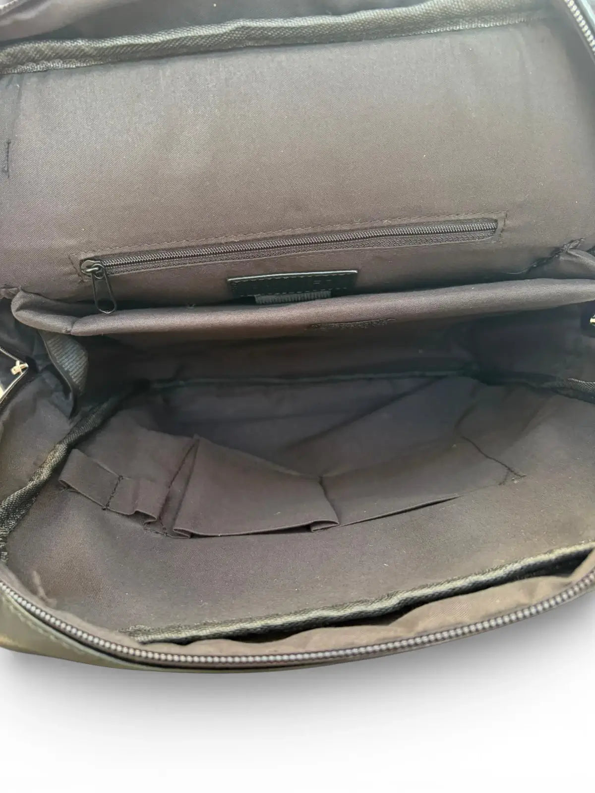 Banned Fire Armour Twin Skull Embossed Gothic Skull Backpack