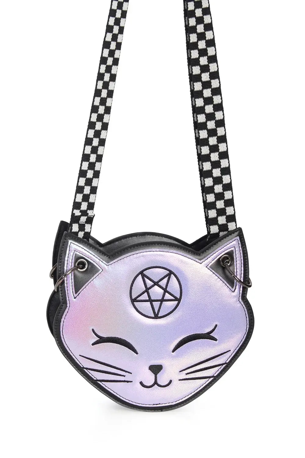 Banned Pochi Cat Shoulder Bag - Gothic Kawaii Crossbody Purse