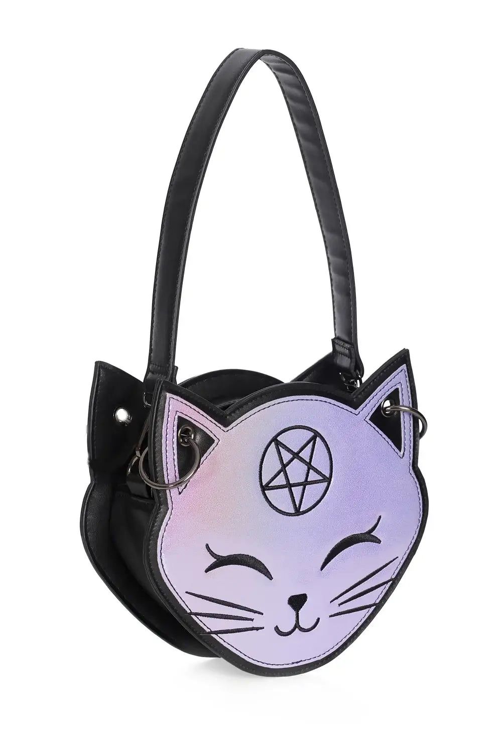 Banned Pochi Cat Shoulder Bag - Gothic Kawaii Crossbody Purse