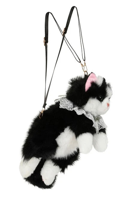 Banned Purrfect Mischief Backpack – Plush Meowing Cat Bag