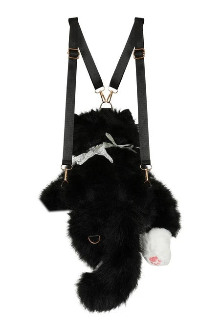 Banned Purrfect Mischief Backpack – Plush Meowing Cat Bag
