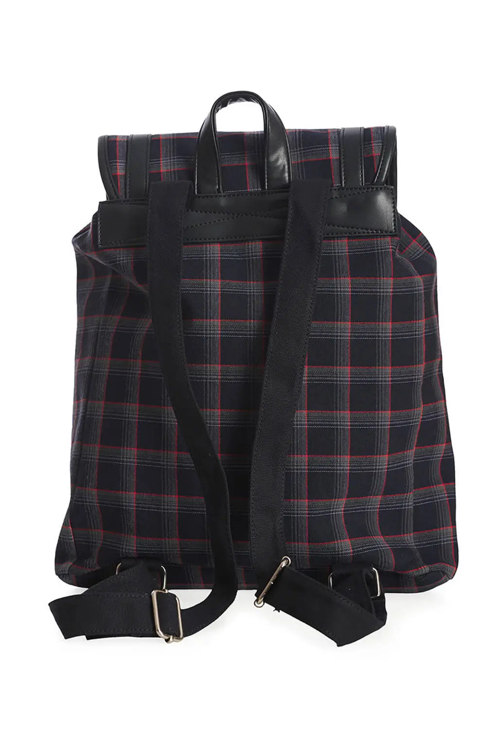 Banned Yami Tartan Check Plaid Punk Backpack | Ro Rox Boutique