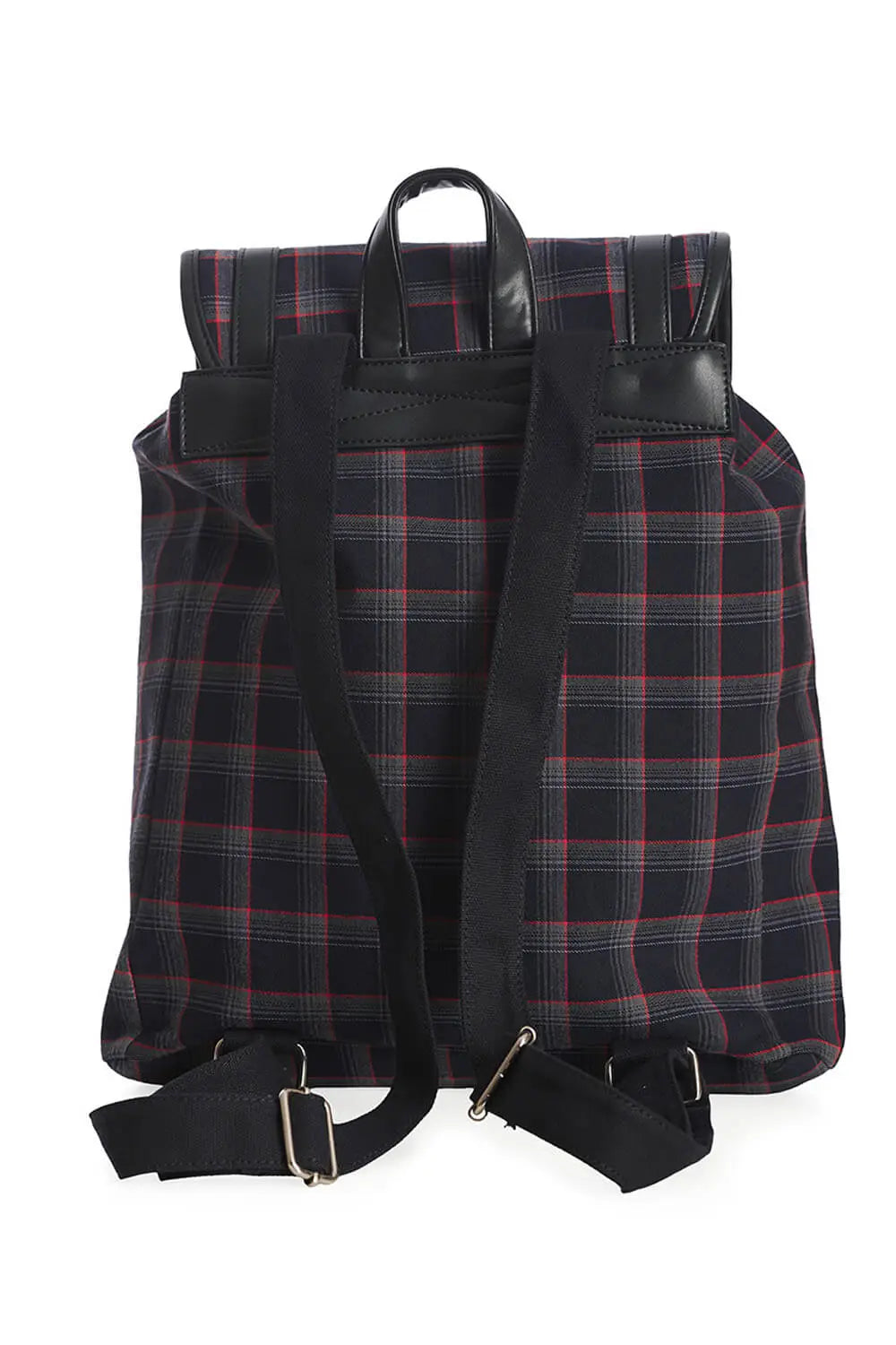 Banned Yamy Tartan Check Punk Backpack, Multicoloured